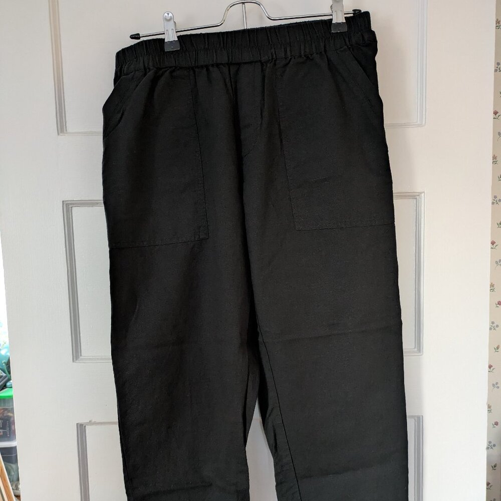 Organic Cotton Linen PACT Capri Women's M NWOT